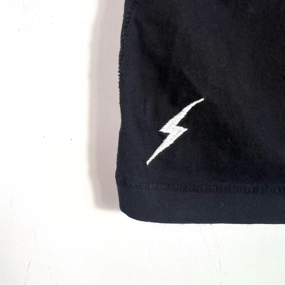 Catherine Gee Embroidered Bolt Tee Black Size XL - Picture 8 of 14